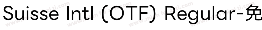 Suisse lntl (OTF) Regular字体转换